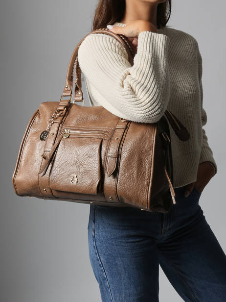 Schoudertas Bride Lulu castagnette Bruin bride ZAVIER ander zicht 1